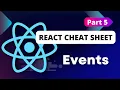 React Cheat Sheet Events - Part 5