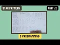 Star Pattern Inverted Right Angle Triangle C Programming Coding