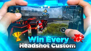 How To Win Every Headshot Custom Room 🗿☠️ | Best Tips & Tricks + Full Guide To Win Every 1v1 & 1v4 !