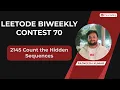 Count the Hidden Sequences Leetcode 2145 BI-Weekly Contest 70 Solution Java