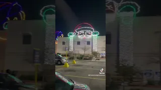 Dallas Lowes does Christmas lights on building - nice work whoever does this lowes