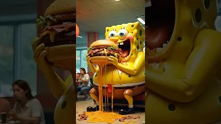Gigant Spongebob In McDonalds 