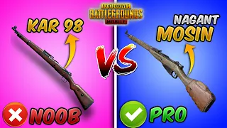 Download Kar98k vs Mosin Nagant Ultimate Weapon Comparison (PUBG MOBILE) Guide/Tutorial (New Sniper Rifle) MP3