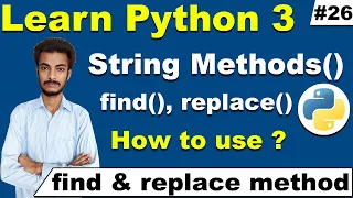 Find and Replace method in Python How to find string position index in Python cyber warriors