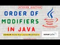 Does The Order of Modifiers Matter in Java SONAR Rule For Java Modifiers Interview Question