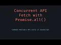 Fetch Data from Multiple APIs Concurrently Using Promise all in JavaScript