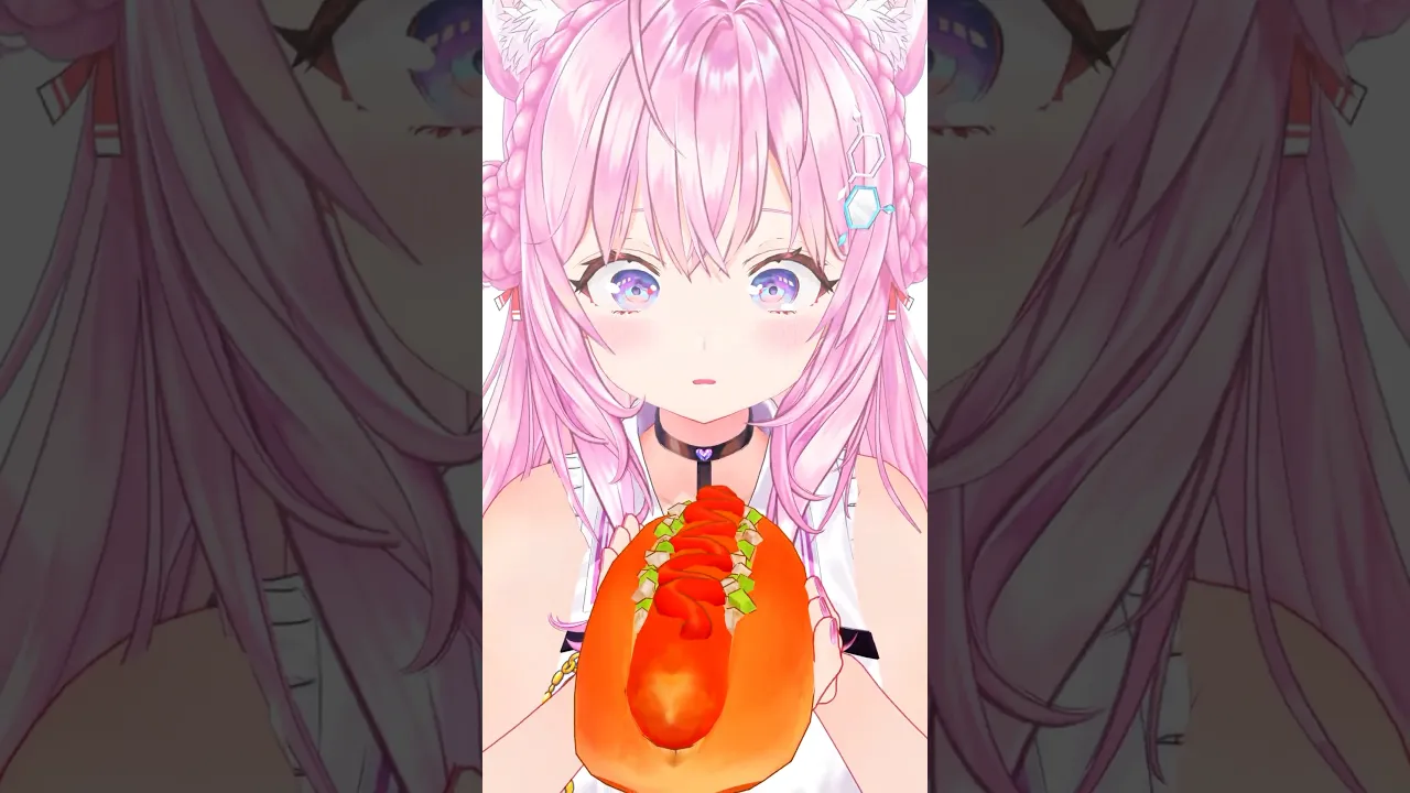 太くて大きいホットドッグ食べてみた? #shorts #anime #ホロライブ #hololive #博衣こより