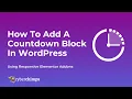 How To Add a Countdown Block in WordPress Using Elementor Addons