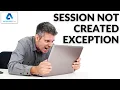 SessionNotCreatedException Selenium WebDriver Chrome automateNow