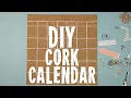 How to Make a DIY Cork Calendar HGTV Happy HGTV