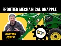Frontier Mechanical Grapple for John Deere Tractors