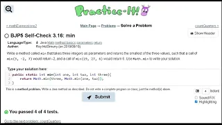 Java Practice It 3 16 min method basics math