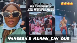 see how vanessa mdee celebrated her first mothers day out with fianc rotimi so adorable 