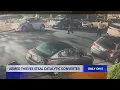 Armed thieves steal catalytic converter in L A s Eagle Rock neighborhood