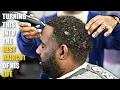 HAIRCUT TUTORIAL HIGH TAPER BEARD FADE 360 WAVES
