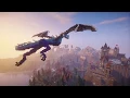 How to Build a Dragon in Minecraft Simple No commands Building Tutorial