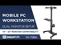 Mobile Computer Cart Features MI-7986