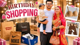 2 lakh ka chuna lag gya 😱 / bnak balance 0 ho gaya 😭 #vlog #family #birthday #shopping #baby #dress 