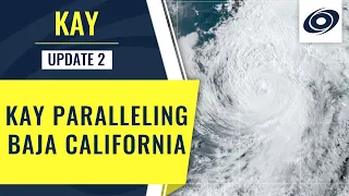 kay paralleling the coast of baja california
