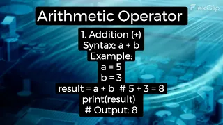 Arithmetic Operators in Python Programming