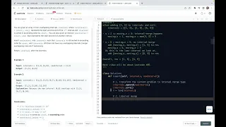 leetcode 57 Insert Interval - interval merge type sort linear scan