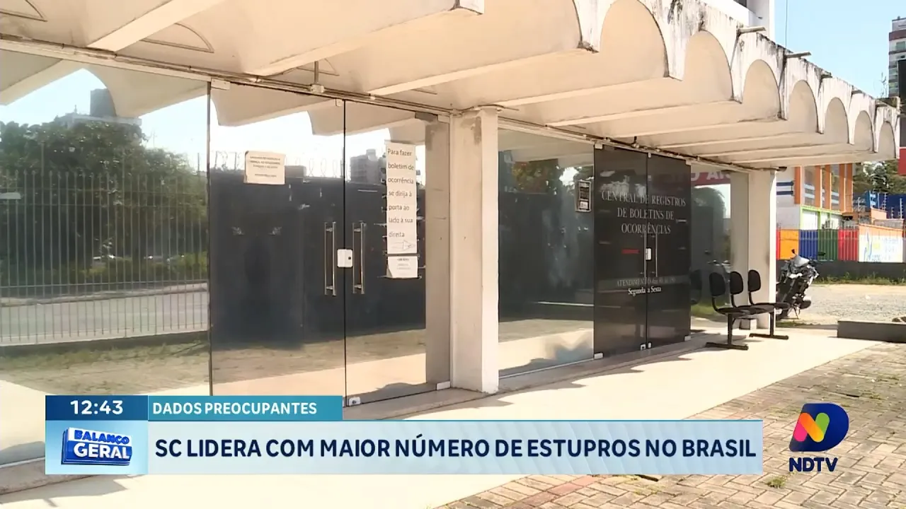 Santa Catarina lidera ranking de estupro de mulheres e vulneráveis no Brasil