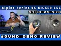 Alpine S S65C S Series 6 5 Speakers VS KICKER 46CSC654 CSC65 Sound Demo