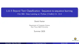 L11 5-2 Sequence-to-Sequence Learning using a Transformer
