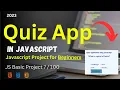 Quiz App Project Javascript Quiz App Javascript Javascript Project for Beginners