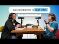 What is the difference between a personal statement and a cover letter - Sally Brown