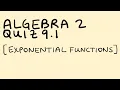 Exponential Functions Quiz