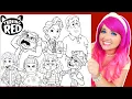 Coloring Every Turning Red Character Disney Pixar Coloring Pages Prismacolor Markers