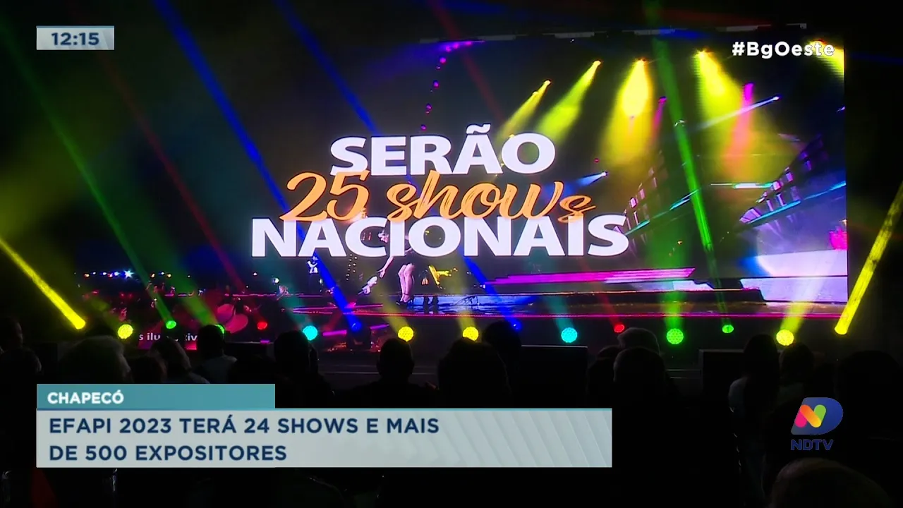 Efapi 2023 terá 24 shows e mais de 500 expositores