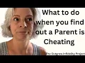What to do When You Have Just Found Out a Parent is Cheating