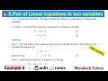 10th class maths chapter 3 Pair of linear equations in two variables Example 4 CBSE NCERT