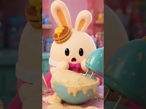 Tutu and ChiChi First Cooking Adventure 🐰🍳✨