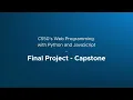 CS50 Web Programming - Capstone