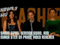 Shaun Sipos Serinda Swan and Maria Sten on Prime Reacher