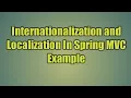 31 Internationalization and Localization In Spring C Example