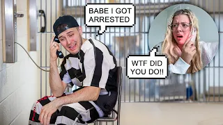 CALLING FROM JAIL PRANK ON WIFE TO SEE HOW SHE REACTS