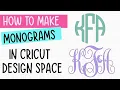 Make Monograms in Cricut Design Space without having Cricut Access