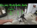How to Rebuild and Repair Hydraulic Floor Jacks - I did it for 11