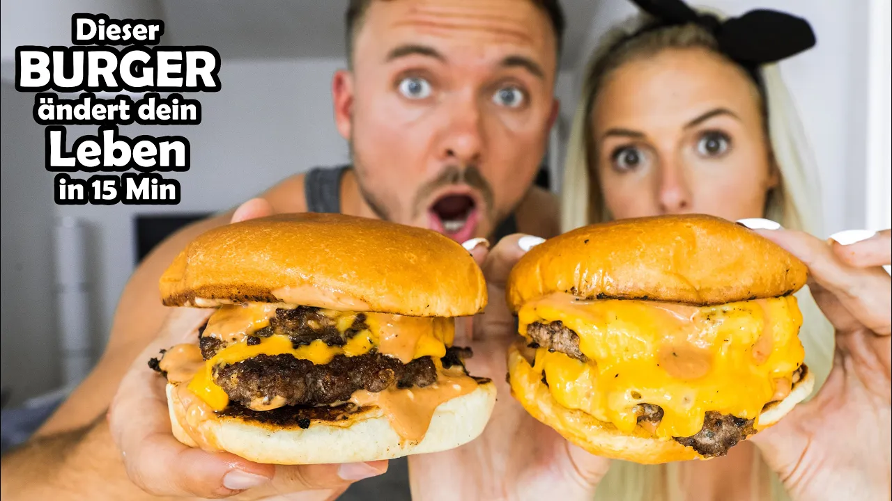 ------------------------------------- So geht's: Das Hackfleisch in einen Ring füllen und leicht and. 