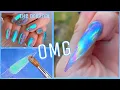 Trying Aurora Nails and making custom acrylics