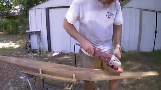 Carving a DIY WIND GENERATOR Blade from Wood (Behind the Scenes Day 4)
