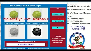 Walnut Disease Detection Using Image Processing With Source Code Walnut Disease Classification