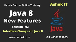 Java 8 Features Interface Changes in Java 8 Ashok IT