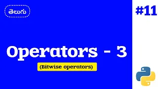 Python Operators Part-3 Bitwise Operators AND OR XOR NOT Left Shift Right Shift Z2H Tech