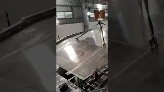 Roof goes on #shorts #aluminiumfabrication #performanceboats #boatbuild #welding