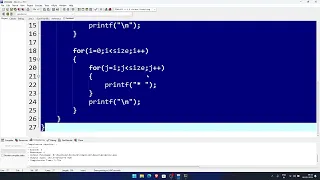 Star Pattern Logic - 2 C Programming